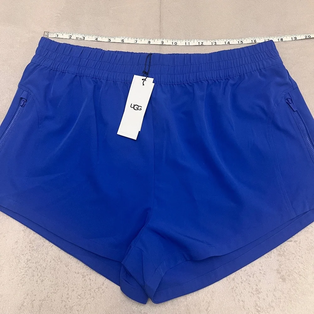 UGG Gracelynn Women's Athletic Logo Shorts in Azul Blue Size XL NEW - Picture 8 of 12